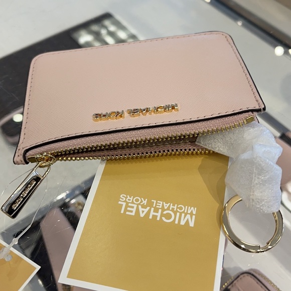 Michael Kors Jet Set Travel Small Leather Top Zip Coin Pouch With ID - Picture 7 of 14